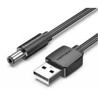  KÁBEL USB -> DC 5.5mm, 1,5m, (fekete), Vention