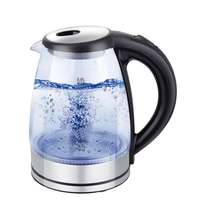 TOO TOO KE-810 1,8L-es ezüst üveg vízforraló