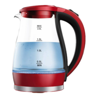 TOO TOO KE-820 1,7L-es piros prémium üveg vízforraló