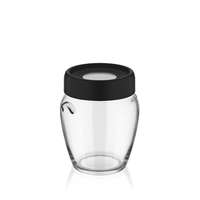 IRIS - C-00138 Ring üveg tároló 580ml, fekete, elfántcsont vagy szürke színű