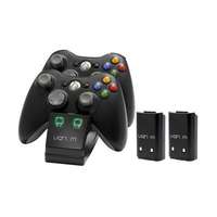 Venom VENOM XBOX 360 Kiegészítő Dupla Töltő állomás + 2db akkumulátor Fekete - VS2891