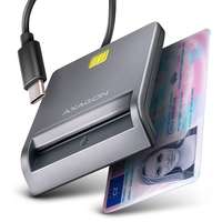 Axagon Axagon C- USB-C Smart card FlatReader olvasó - CRE-SM3TC