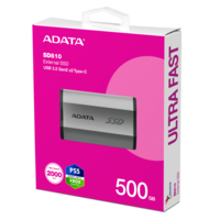 A-Data ADATA - SD810 hordozható SSD meghajtó 500GB - Szürke - SD810-500G-CSG