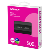 A-Data ADATA - SD810 hordozható SSD meghajtó 500GB - Fekete - SD810-500G-CBK