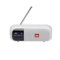 JBL JBL - Tuner 2 (Hordozható DAB/DAB+/FM rádió Bluetooth-al), Fehér - JBLTUNER2WHT