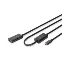 Assmann Assmann-DIGITUS Active USB 3.2 Gen1 5G hosszabbító kábel, USB-C - USB-C, 10m - DA-73109