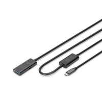 Assmann Assmann-DIGITUS Active USB 3.2 Gen1 5G hosszabbító kábel, USB-C - USB-A, 10m - DA-73111