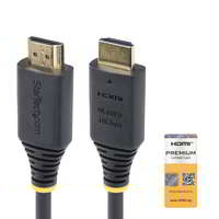 Startech Startech - 4 m-es (13 lábas) prémium, tanúsított, nagy sebességű HDMI-kábel - HDMI2-CABLE-4K60-4M