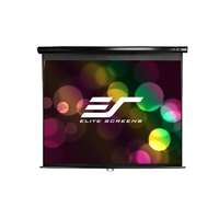 EliteScreen EliteScreen 84"(16:9) Manual M84UWH (104,1x185,4cm, MaxWhite, Fekete váz) HomeCinema Pull Down Fali Vászon