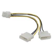 Gembird GEMBIRD - Y Tápkábel 2 X 4pin HDD-ről 6pin videókártya csatl.