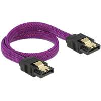 Delock Delock 83690 SATA 3 F/F adatkábel 0.3m Premium lila