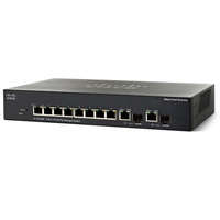Cisco Cisco SF302-08 8 LAN 10/100Mbps, 1 miniGBIC menedzselhetõ rack switch