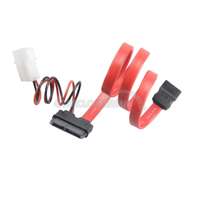 Akasa Akasa - 4pin Molex - 7pin SATA - 6pin SATA adat tápkábel 20cm - AK-CB050