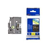 Brother BROTHER Festékszalag TZE354 P-Touch, 24 mm fekete alapon arany