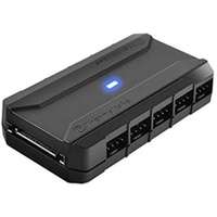 Thermaltake Thermaltake 1db SATA Power -> 10db PWM Fan 4pin M/M HUB fekete