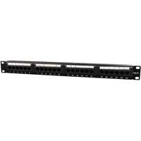 Gembird Gembird 24 portos Cat.6 1U 19" RJ45 Patch Panel