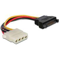 Delock DeLock - Adapter Power SATA 15pin male - 4pin Molex female 12cm - 60115