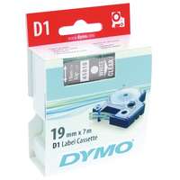 Dymo DYMO címke LM D1 alap 19mm fehér betű / víztiszta alap