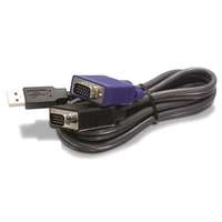 TRENDnet TRENDnet - TK-CU06 D-SUB 15pin USB M/M KVM switch adatkábel 1.8m fekete