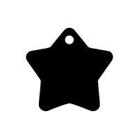 www.ajandekgravirozo.hu "Star" biléta - csillag, kicsi