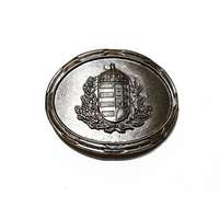 HunBolt Ovális koszorús címer ezüst színű övcsat 8X6,5 cm