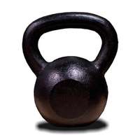 Capetan® 16Kg Vas Kettlebell fekete festéssel - harang súly 16Kg