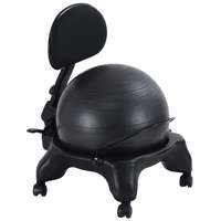  Capetan® Fit Office Comfort magasított ülőfelületű háttámlás fitnesz szék labdával gurulógörgőkkel -
