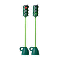 Közlekedési lámpa szett 2 db-os, kézzel váltható jelzőszínnel, nagyméretű 120 cm és stabil (5 kg) ne