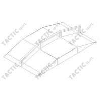 Fun box éllel és korláttal, középen