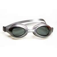  Malmsten Aqtiv felnőtt úszószemüveg ezüst színű kerettel szürkés színű lencsével, zippes tokban