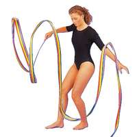  RG ritmikus gimnasztika szalag bottal szívárvány színű 4m
