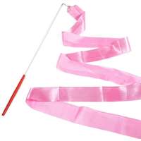 Ritmikus gimnasztika szalag egy színben 5m, rózsaszín