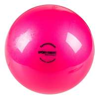 Ritmikus gimnasztika labda gyakorló, csillogó magasfényű, 16 cm átmérőjű, 300gr. súlyú -élénk pink