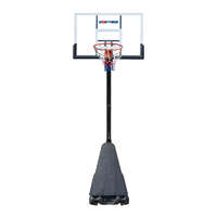  Streetball állvány ST mobil, gördíthető. Plexi 130x80cm palánkkal, 5 kosrmagasság állítás