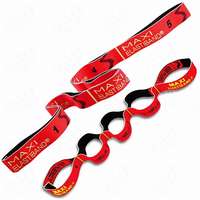  Elastiband® fitnesz erősítő gumipánt Maxi hosszú, piros színű, 10 kg közepes ellenállás, 110x4 cm,