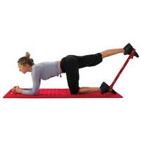  Elastiband® fitnesz erősítő gumipánt közepes ellenállás, 10 kg erősségű piros elasztikus gumipánt 80