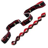  Elastiband fitnesz erősítő gumipánt erős, 8 db 10 cm hosszú szakaszból,15 kg erősségű fekete elaszti