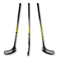 Floorball ütő grippes junior, sárga Acito Apache 80/91 jobbra ívelő fejjel