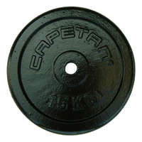  Capetan® 15kg acél súlytárcsa kalapácslakk felülettel 31mm lukátmérővel