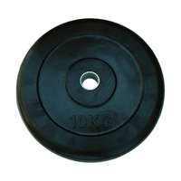 Capetan® Gumírozott 31mm átm, 10Kg Standard súlytárcsa acél gyűrűvel a közepén - gumis súlytárcsa -