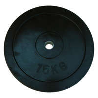  Capetan® Gumírozott 31mm átm, 15Kg Standard súlytárcsa acél gyűrűvel a közepén - gumis súlytárcsa -