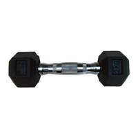 Capetan® Professional Line 2Kg Hex Egykezes edzőtermi gumírozott kézi súlyzó gumírozott fejvégekkel,