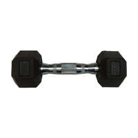 Capetan® Professional Line 3Kg Hex Egykezes edzőtermi gumírozott kézi súlyzó gumírozott fejvégekkel,