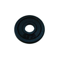  Capetan® 0,5Kg 31mm átm, Acél súlytárcsa fekete selyemfényű festék bevonattal