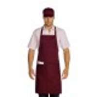 Pettorina bordó kötény