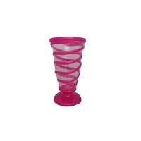  Spirál mintás fagyis pohár pink E13450