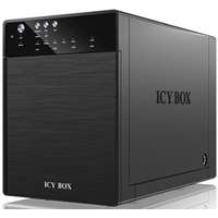 RaidSonic Icy Box External 4x3,5" merevlemez ház SATA to USB 3.0, eSATA, JBOD, fekete