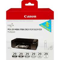 Canon Canon PGI-29 MBK/PBK/DGY/GY/LGY/CO pigment-tintapatron Multi Pack - Fekete