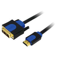 Logilink Logilink HDMI-DVI kábel, HQ, 2 m