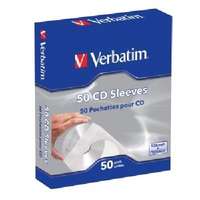 Verbatim Verbatim Papír CD/DVD boríték, ablakos, öntapadó füllel, fehér (50db)